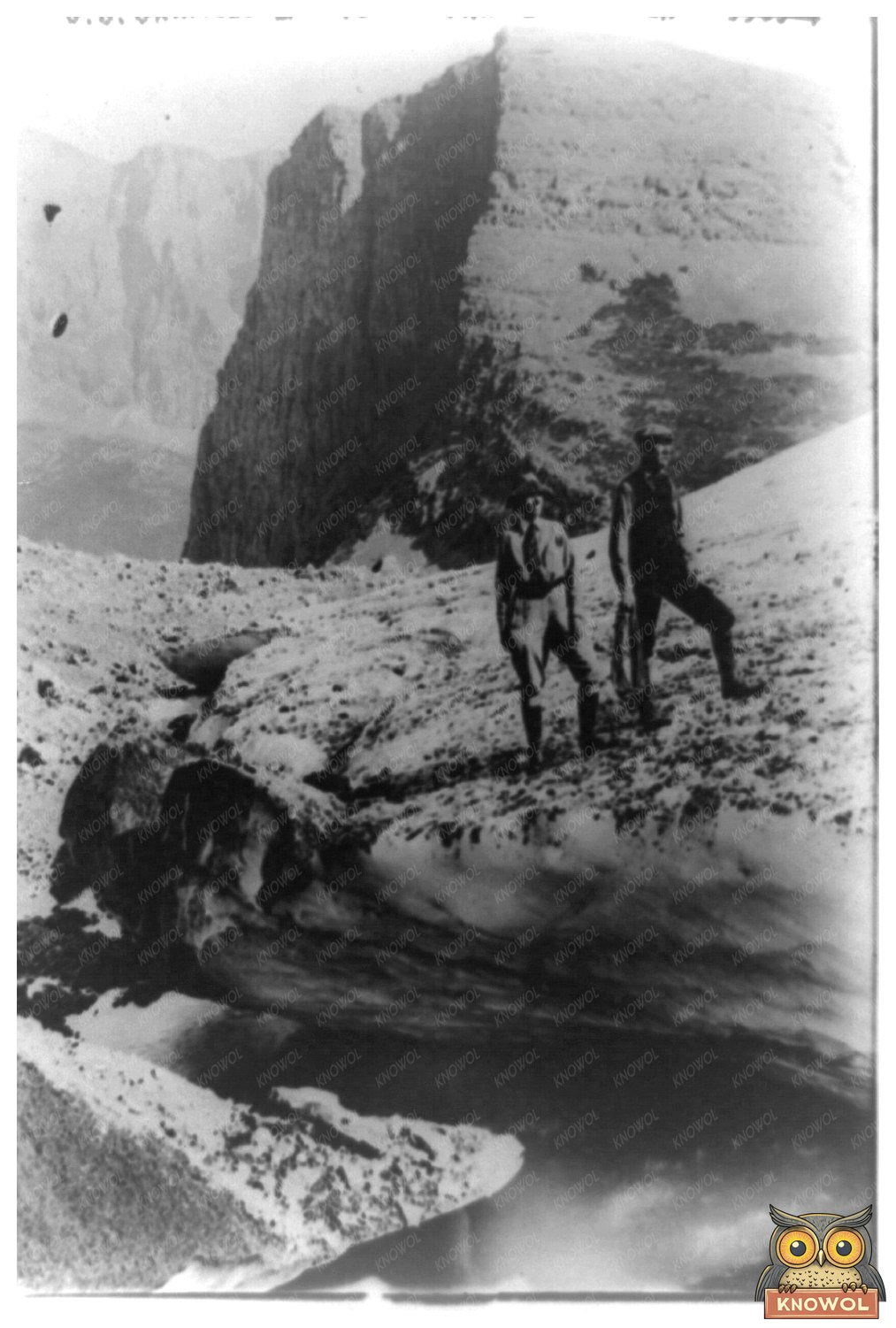 Couple Embracing Nature on Grinnell Glacier, 1925