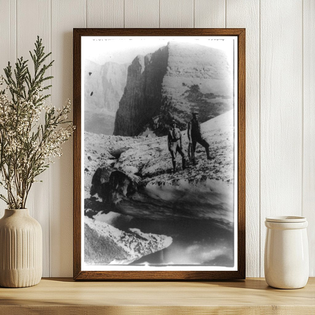 Couple Embracing Nature on Grinnell Glacier, 1925