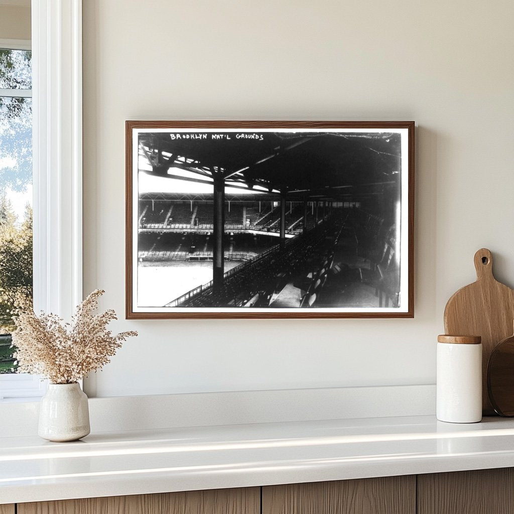 1913 Brooklyn Baseball Stadium Historic Snapshot