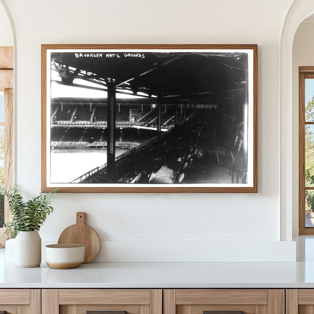 1913 Brooklyn Baseball Stadium Historic Snapshot