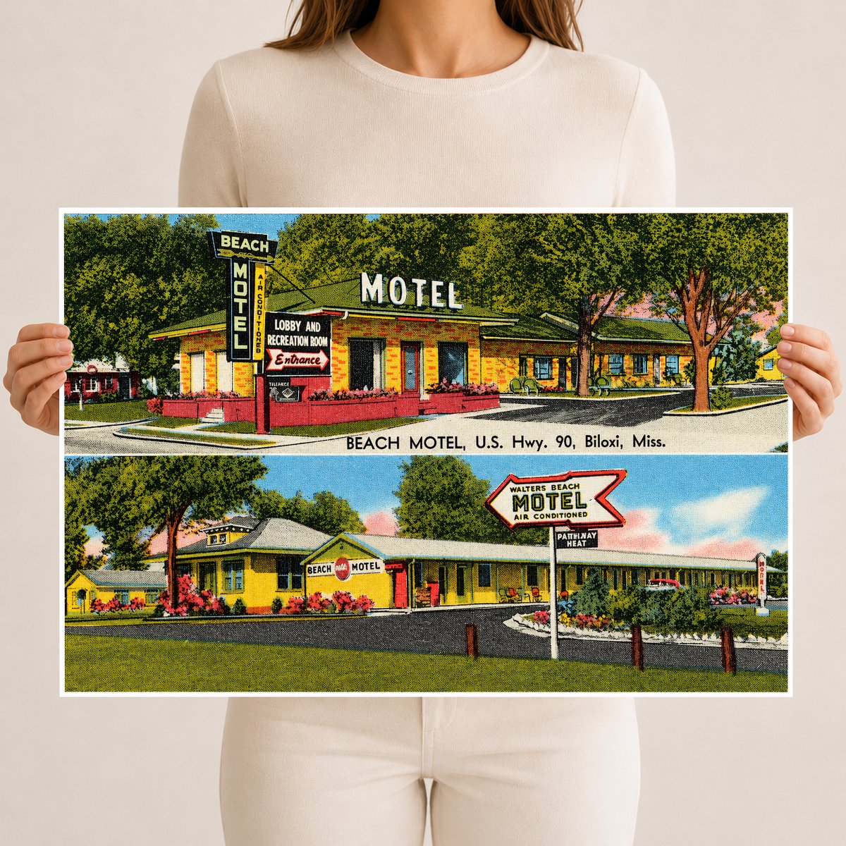 Biloxi, MS: Beach Motel, U.S. Hwy. 90