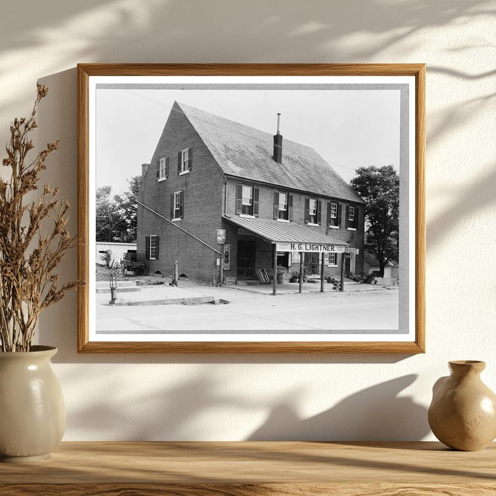 Falmouth, VA Commercial Scene 1920-1950 Vintage Photo