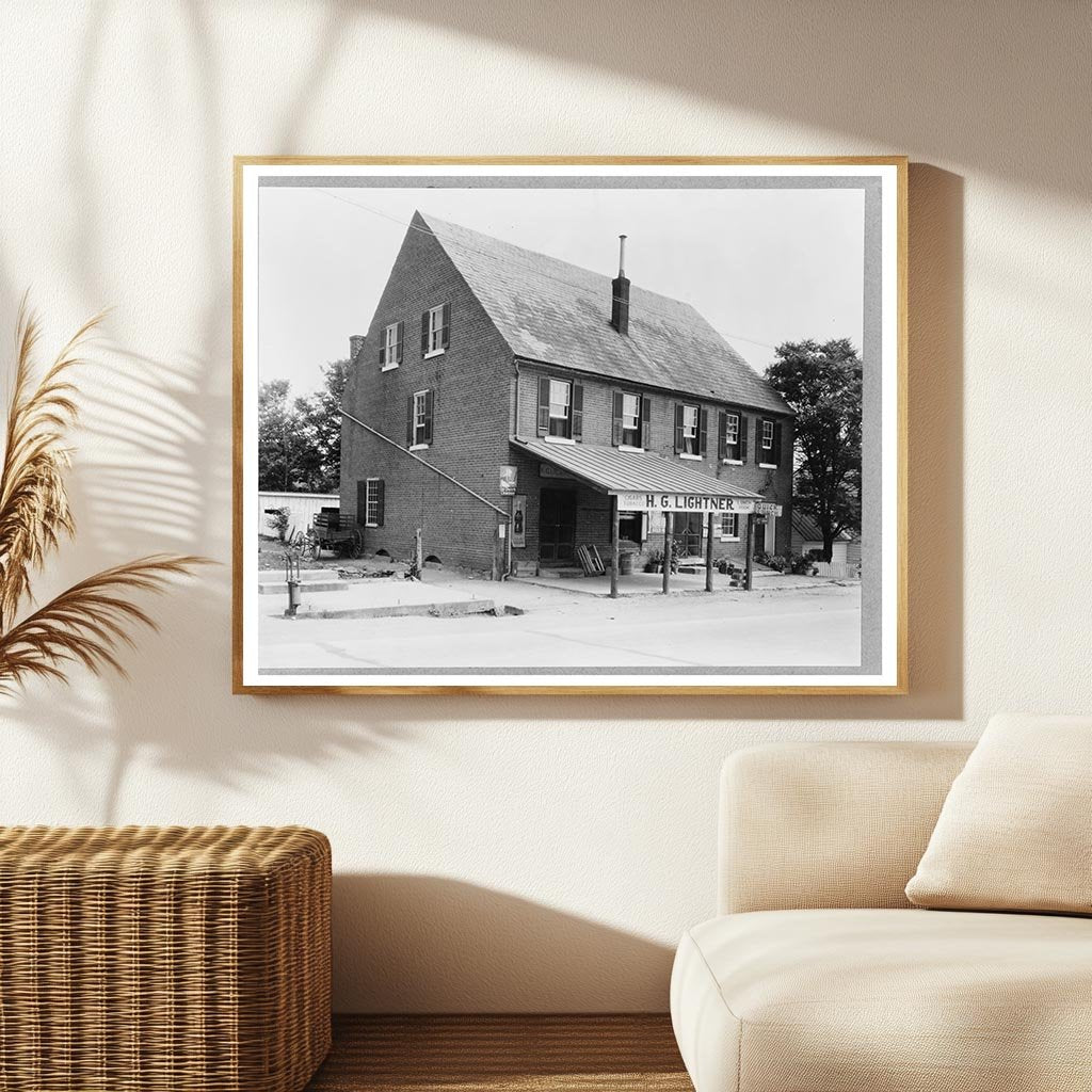 Falmouth, VA Commercial Scene 1920-1950 Vintage Photo