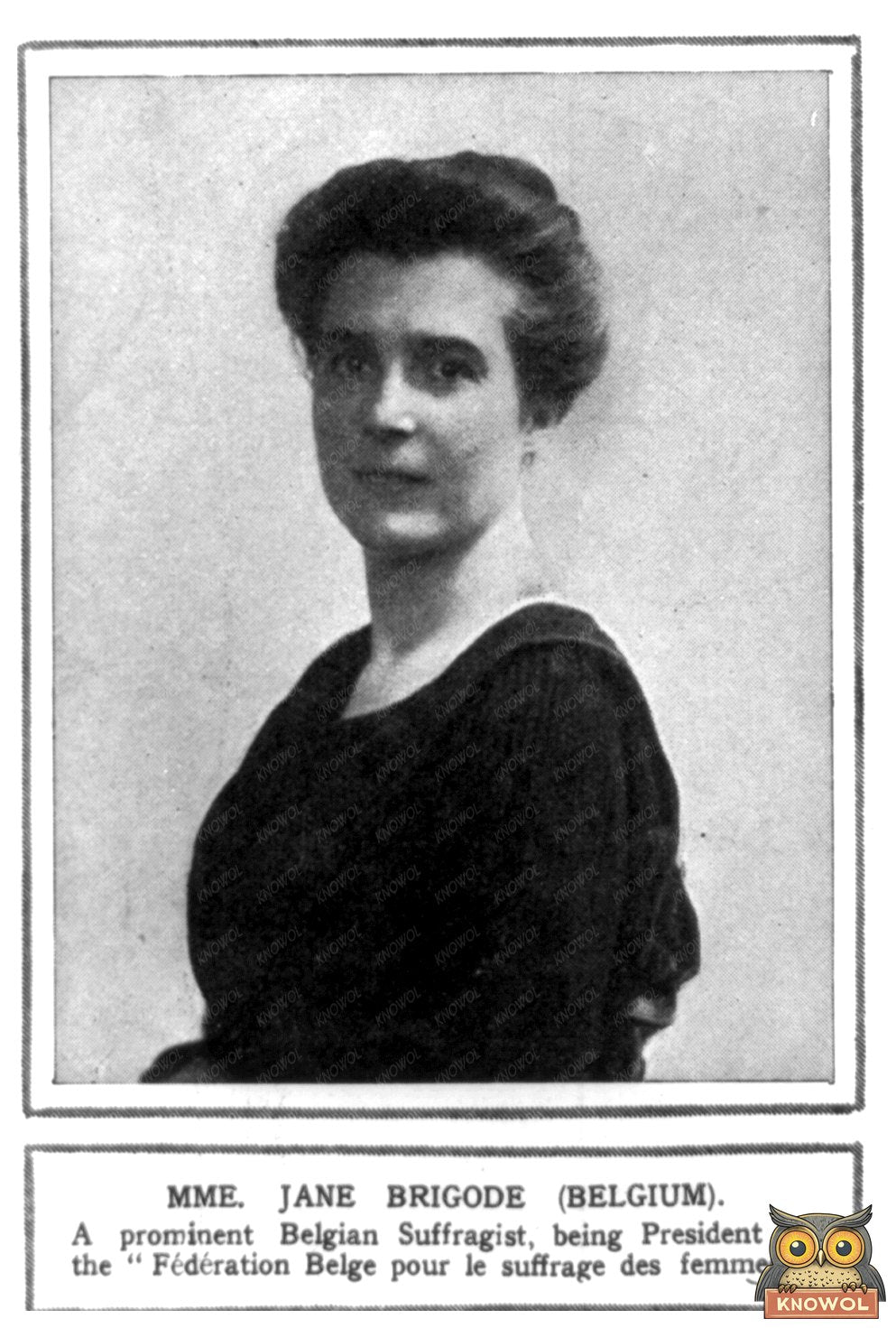 Elegant Portrait of a Bold Belgian Suffragist