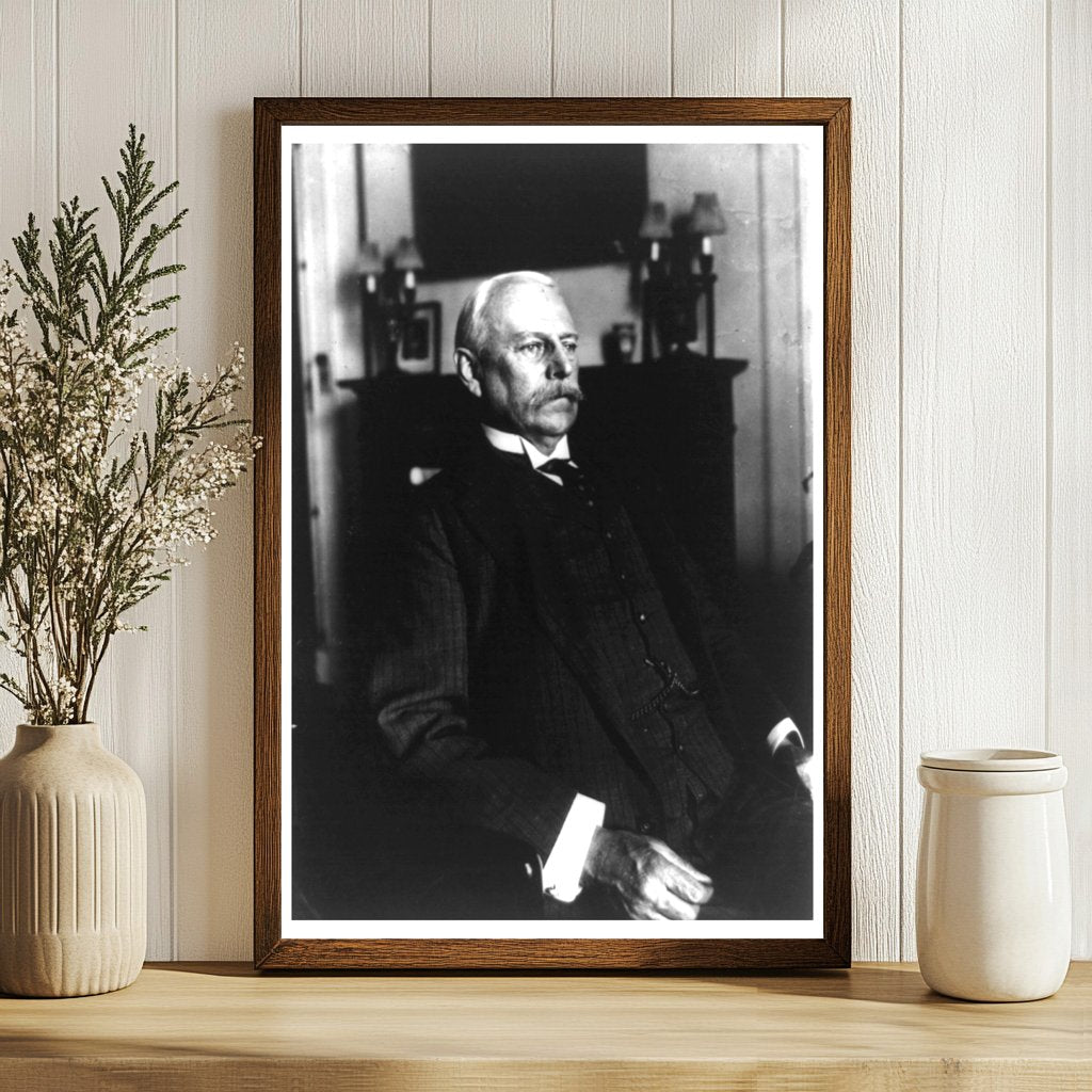 Vintage Portrait of Influential Decade Figure, 1908-1915