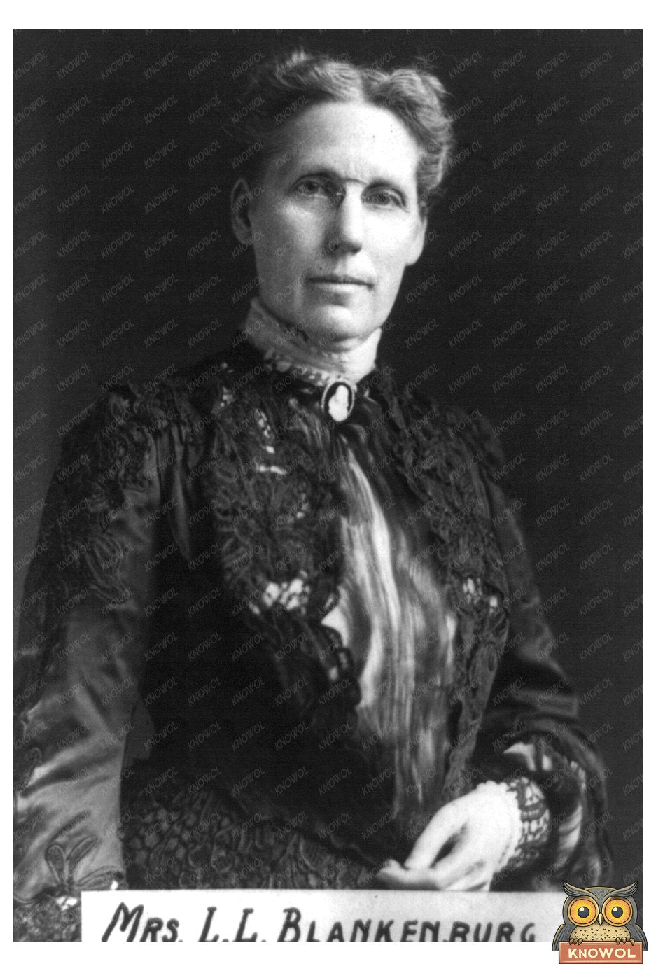 Elegant Portrait of Mrs. Blankenburg, 1911 Fashion