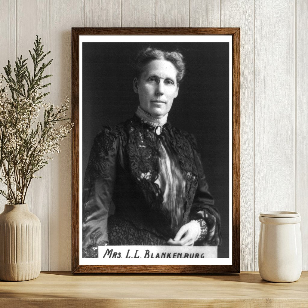 Elegant Portrait of Mrs. Blankenburg, 1911 Fashion