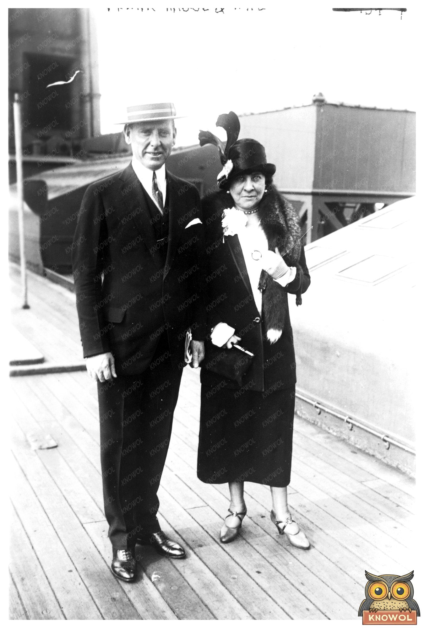 Elegant 1928 Portrait of a Notable Political Couple
