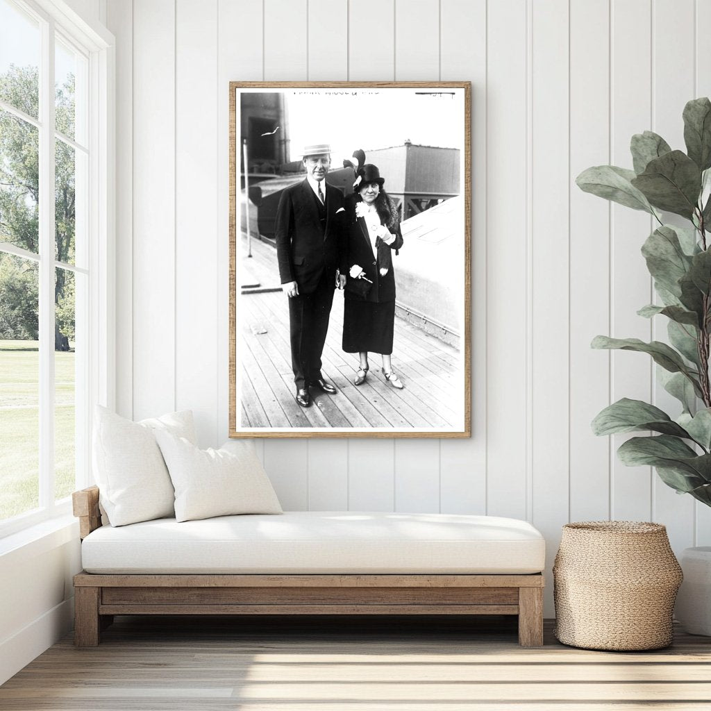 Elegant 1928 Portrait of a Notable Political Couple