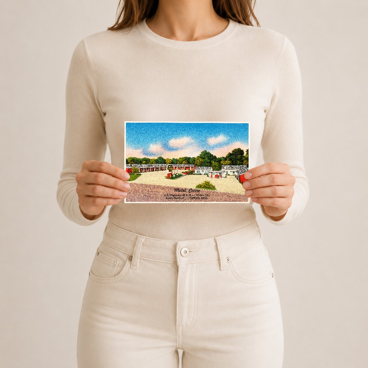 Tupelo, MS: Motel Carro, U.S. Highways 45 & 78 -- Within city limits north of... Tupelo