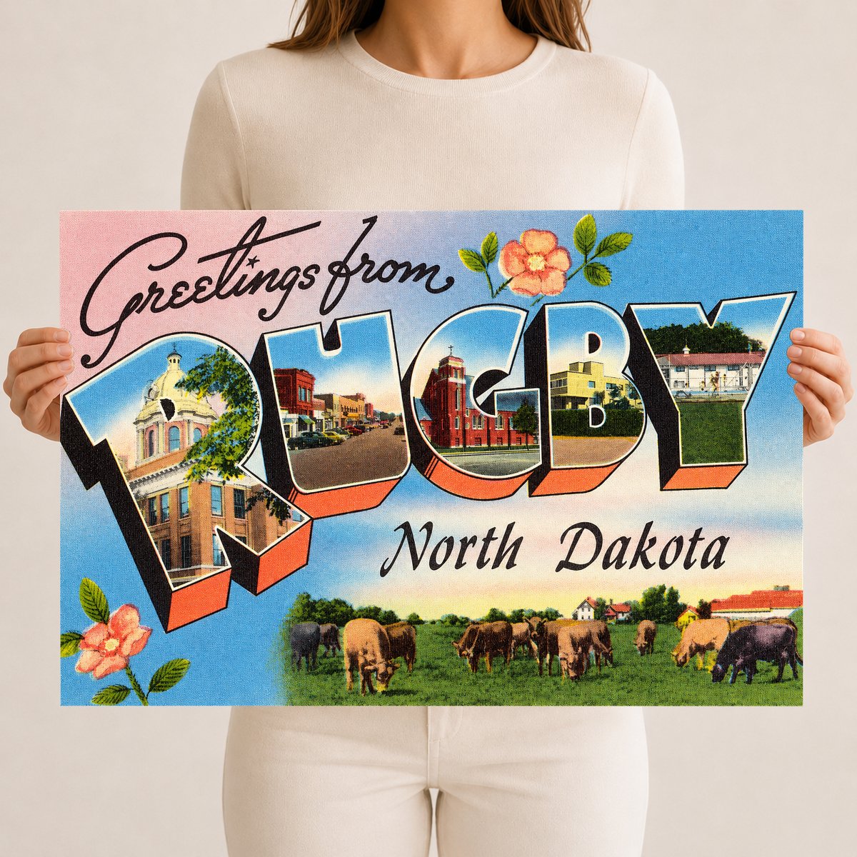 Rugby, ND: Greetings from Rugby