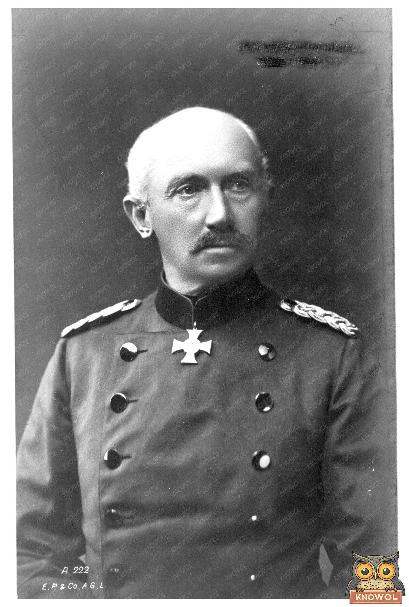 1917 Portrait of General Otto von Below in Uniform