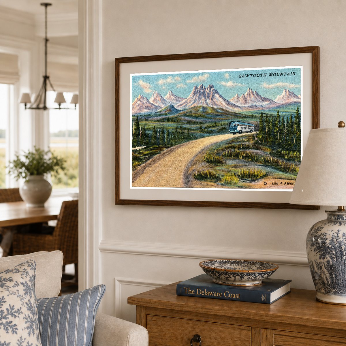 Baton Rouge, LA: Sawtooth Mountain. oil painting by Leo A. Arvette
