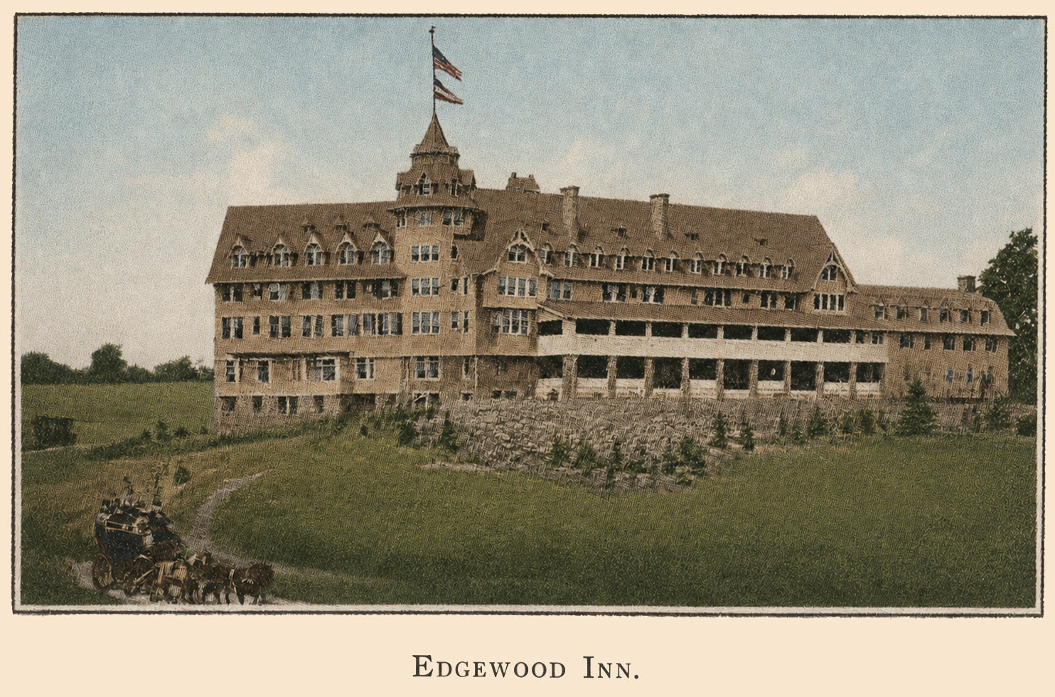Vintage Map of Greenwich, Connecticut 1904