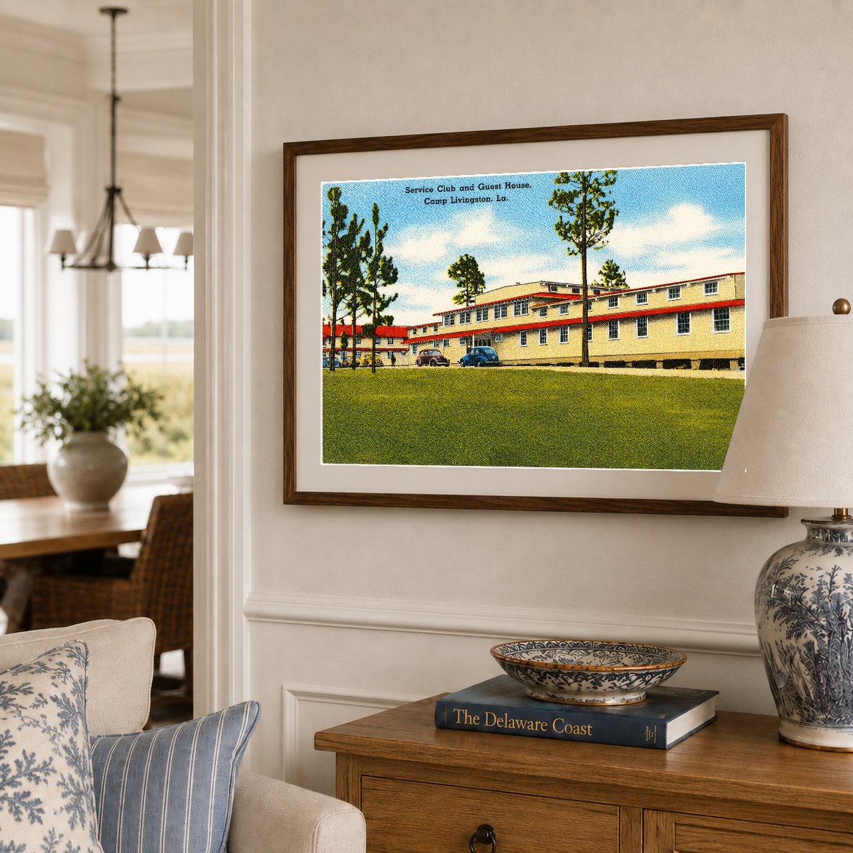 Pineville, LA: Service Club and Guest House, Camp Livingston