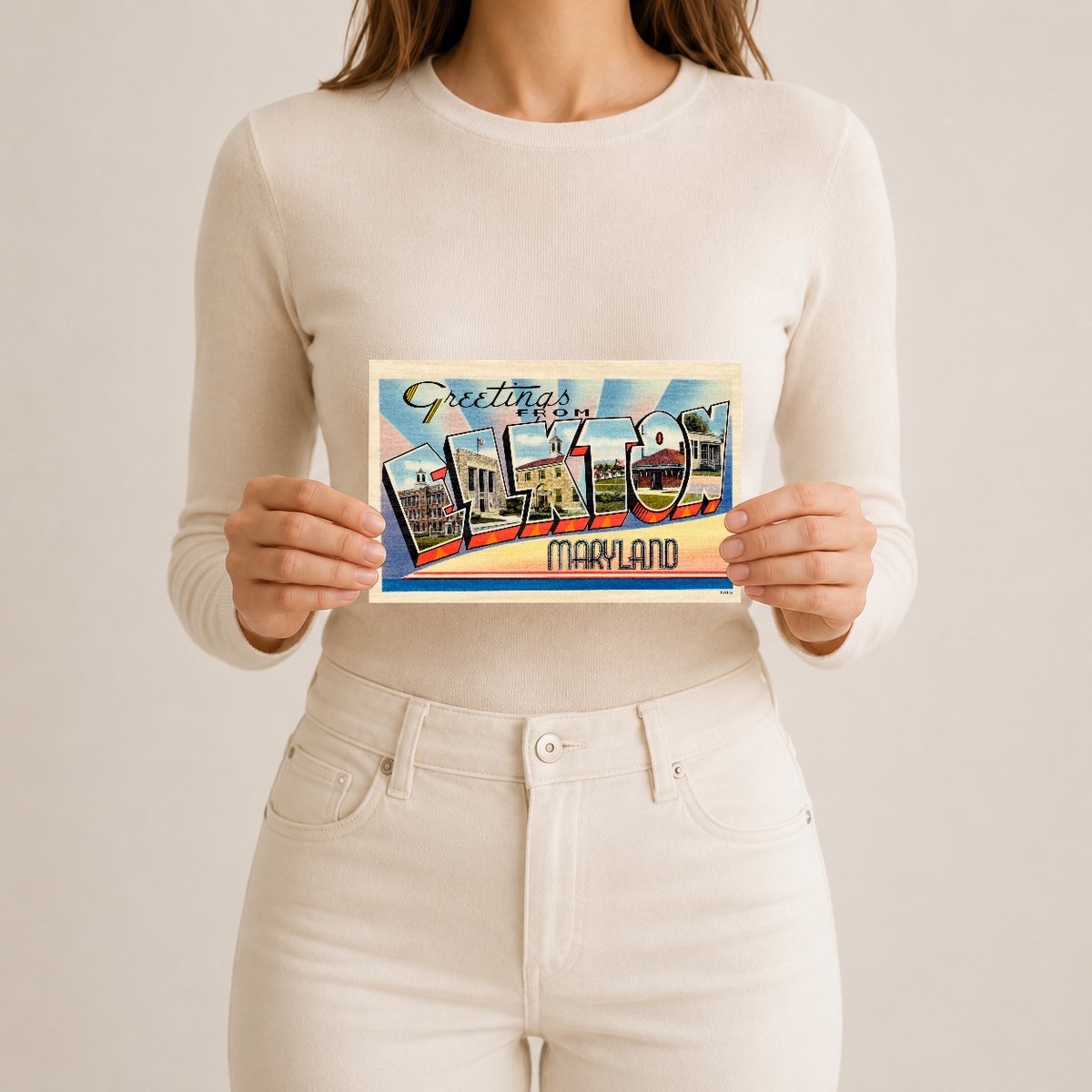 Greetings from Elkton, Maryland — Vintage Maryland Postcard
