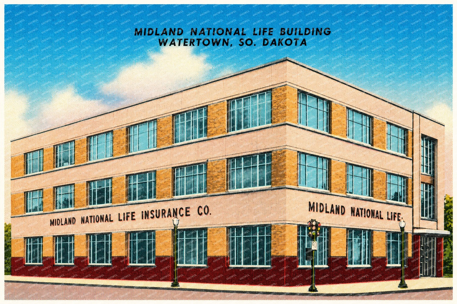 Watertown, SD: Midland National Life Building, Watertown, So. Dakota