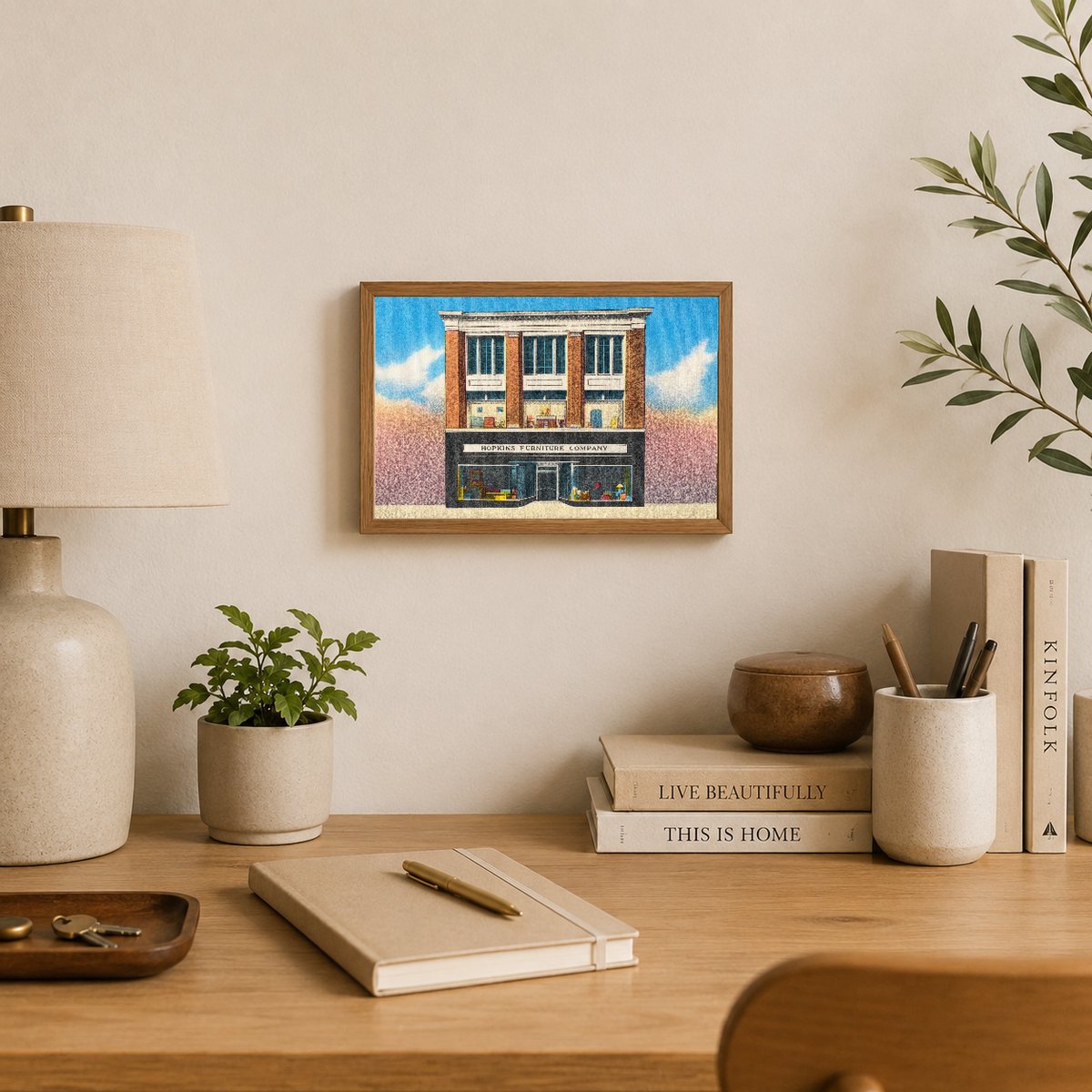 Hopkins Furniture Company — Vintage Maryland Postcard