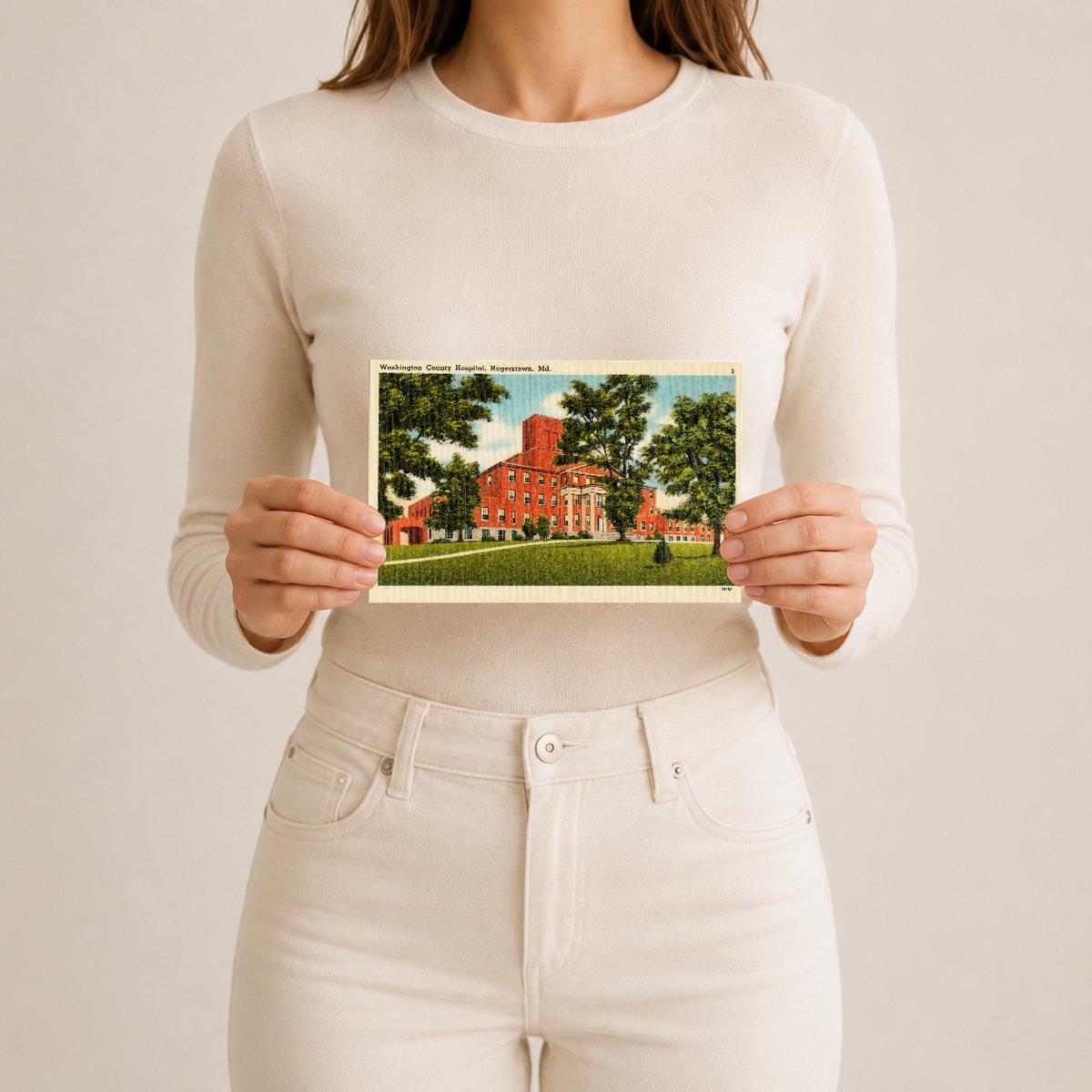 Washington County Hospital, Hagerstown, MD — Vintage Maryland Postcard