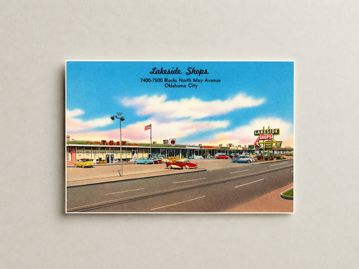 Oklahoma City, OK: Lakeside Shops, 7400 - 7500 blocks north May Avenue