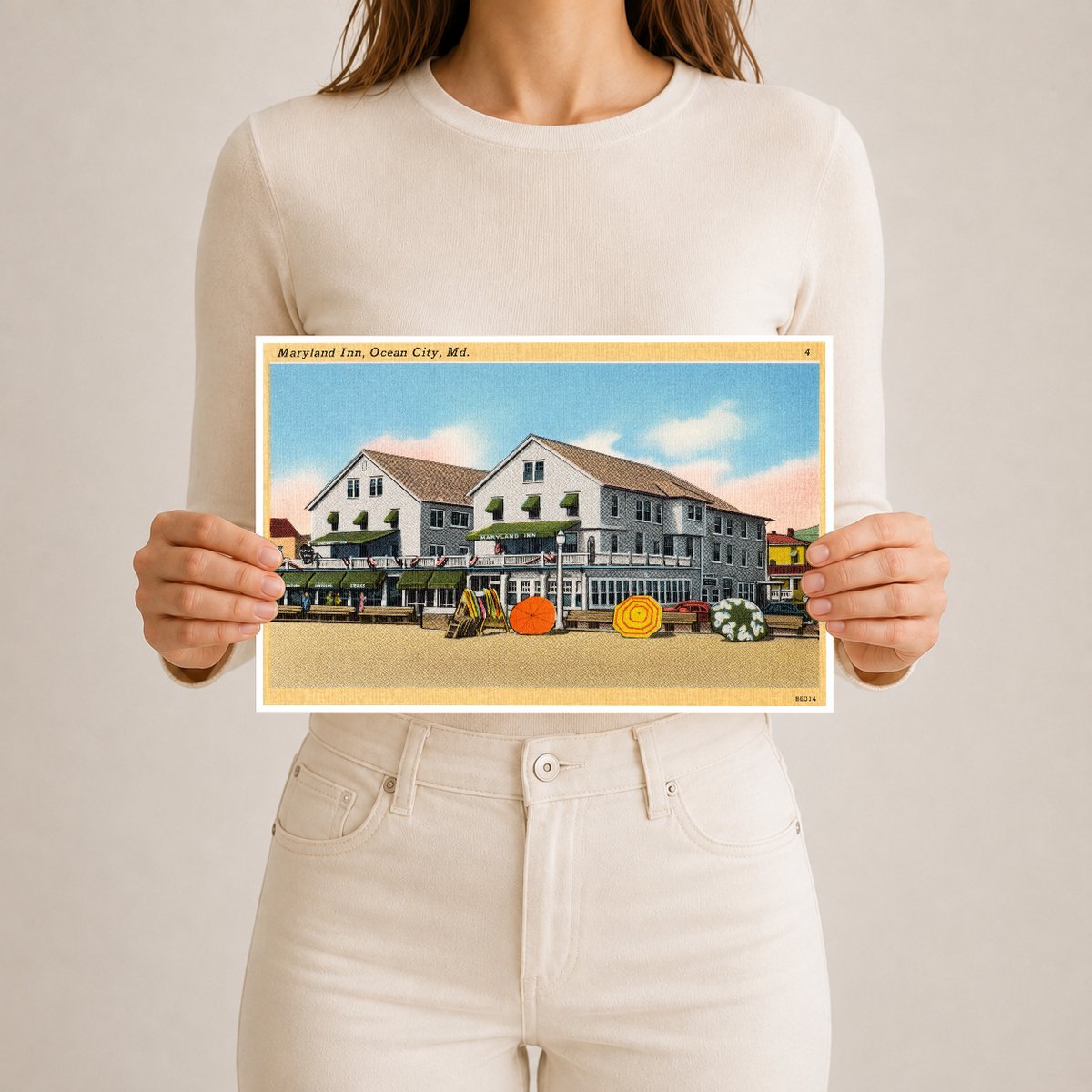 Maryland Inn, Ocean City, MD — Vintage Maryland Postcard