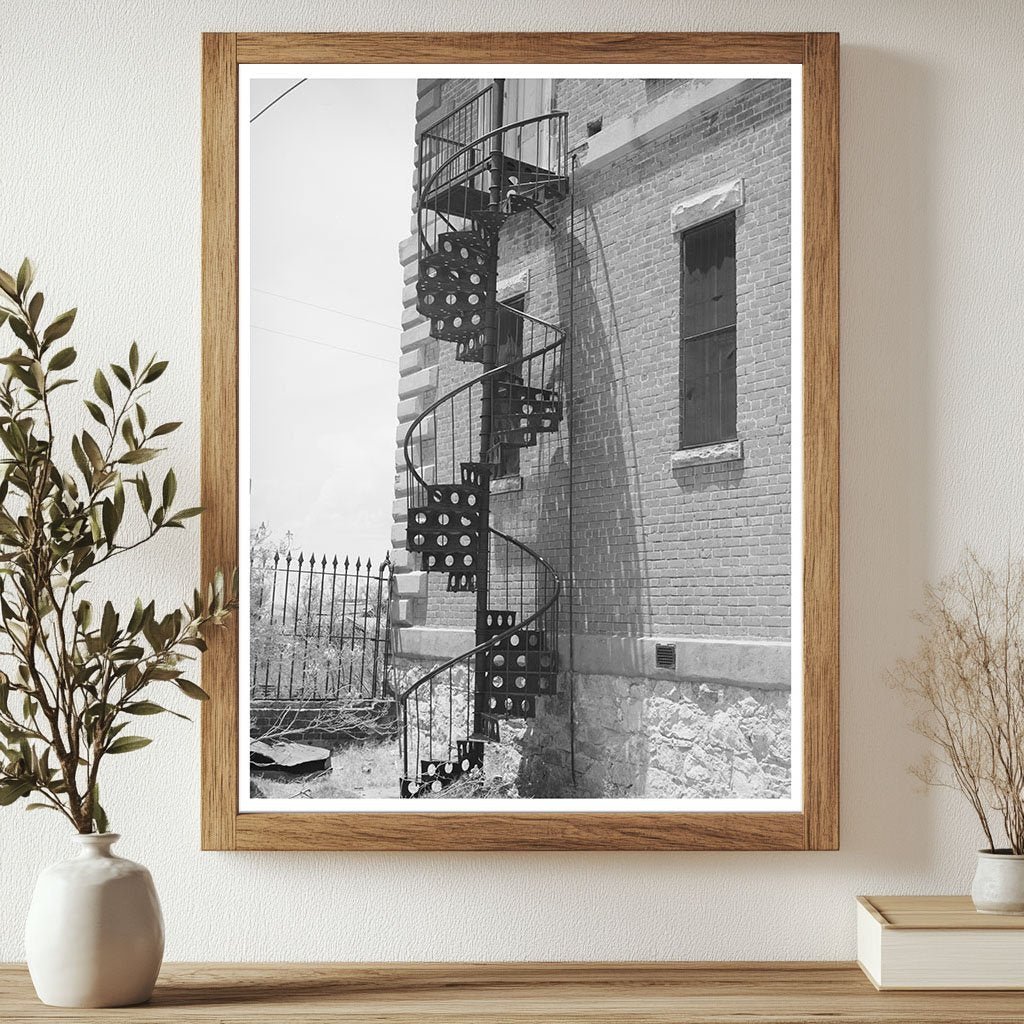 Abandoned Courthouse Fire Escape Tombstone Arizona 1940 - Available at KNOWOL