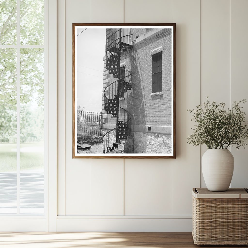 Abandoned Courthouse Fire Escape Tombstone Arizona 1940 - Available at KNOWOL