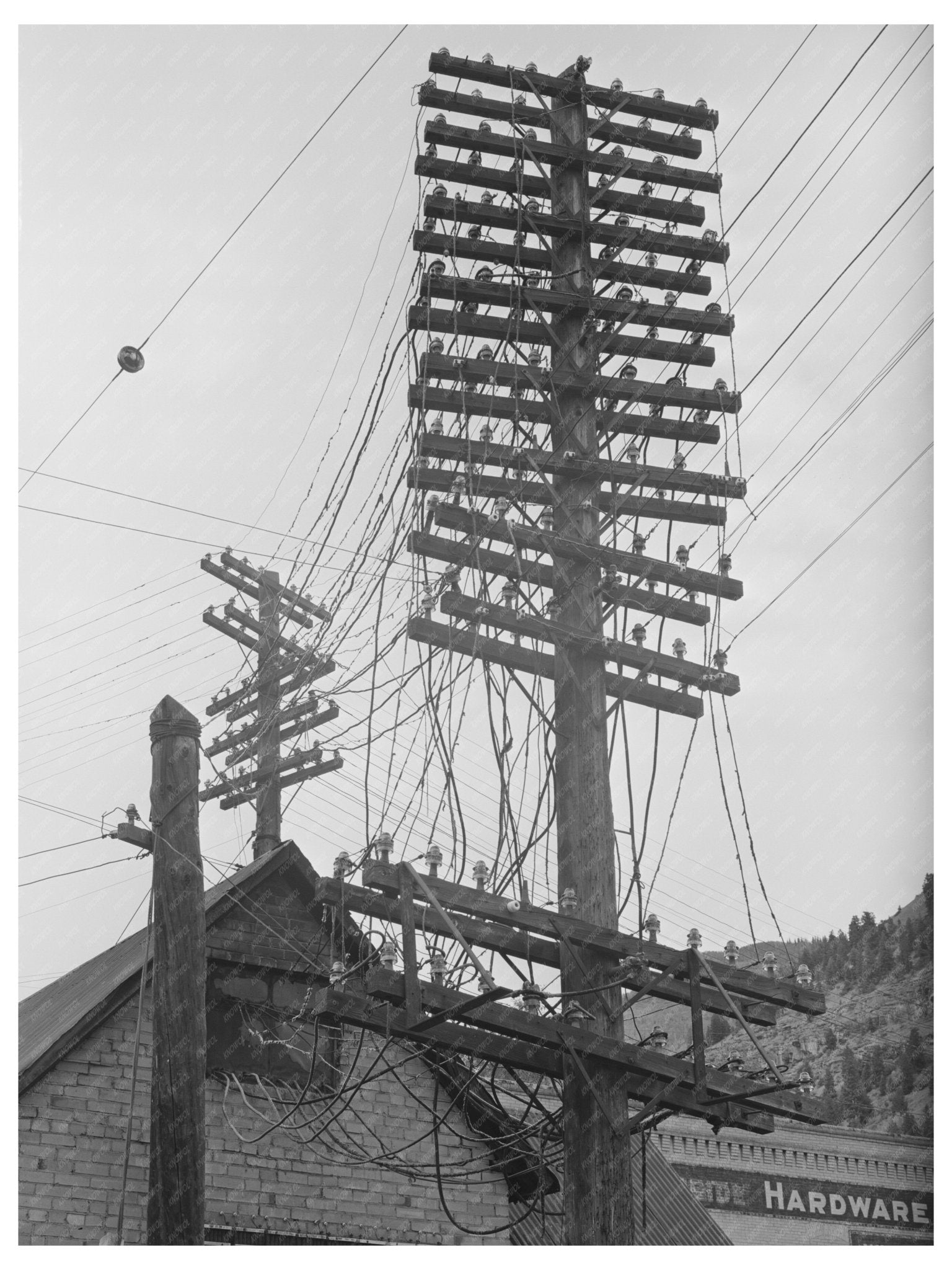 Abandoned Electrical Wiring in Telluride Colorado 1940 - Available at KNOWOL