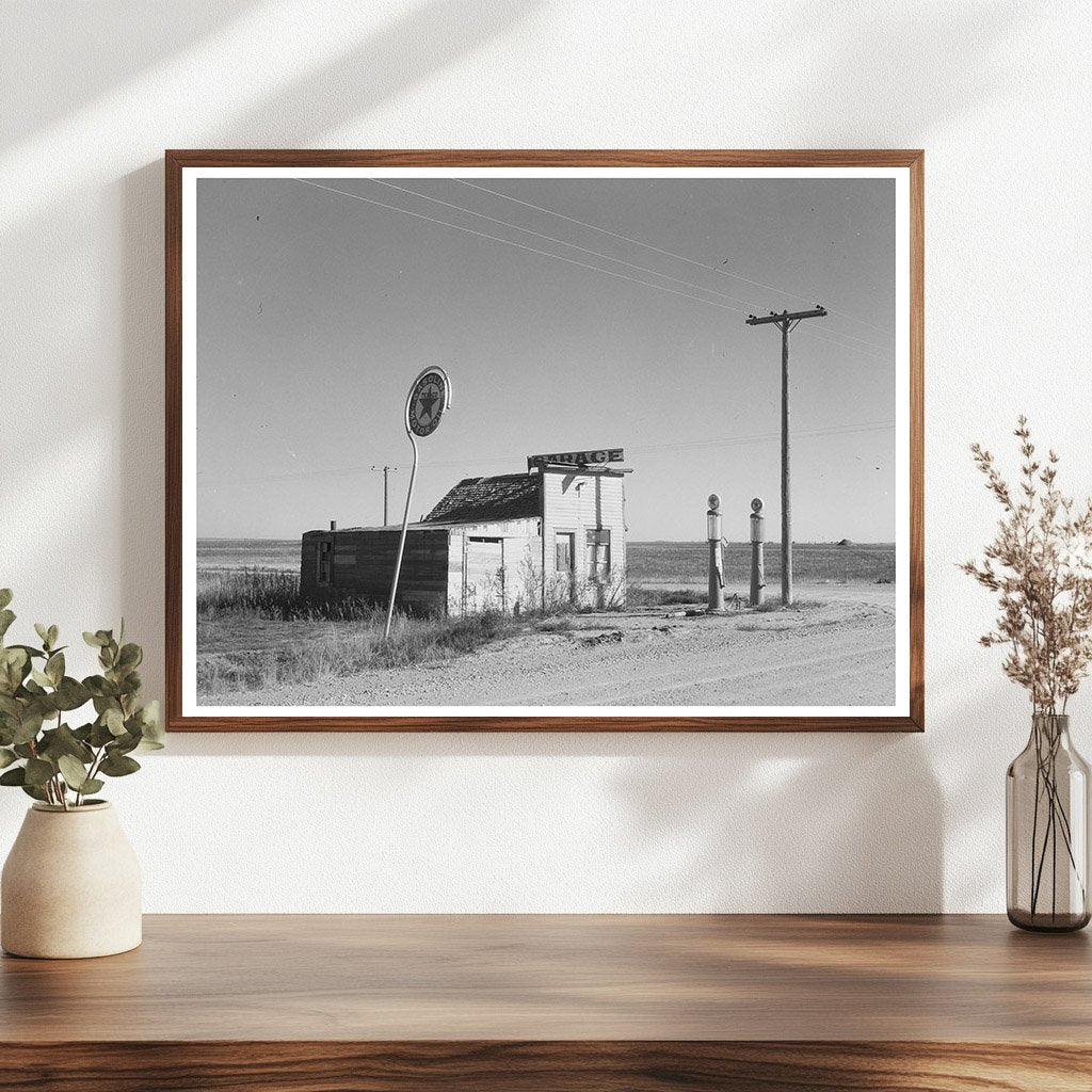 Abandoned Garage on Highway 2 North Dakota 1937 - Available at KNOWOL