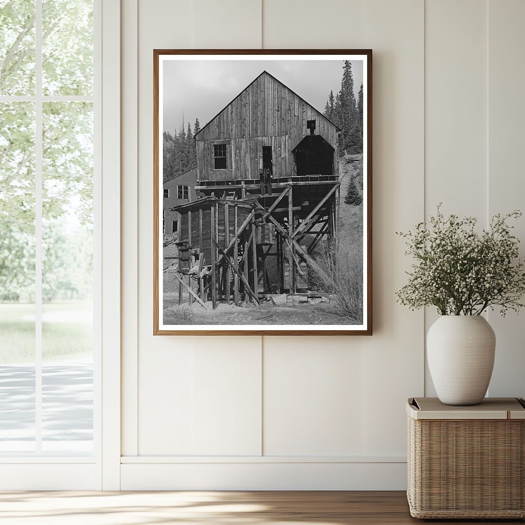Abandoned Gold Mill Detail San Juan County Colorado 1940 - Available at KNOWOL