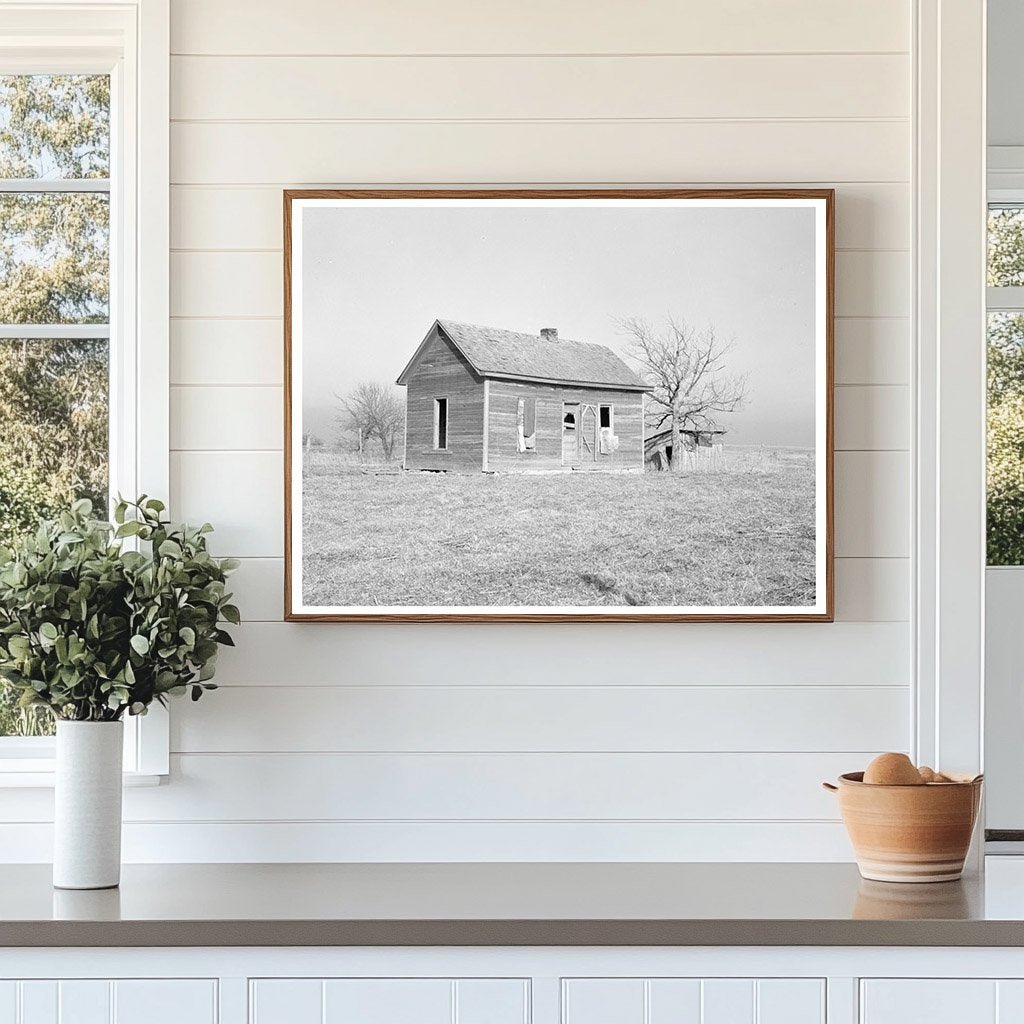 Abandoned House on Charles Barnhard Farm January 1937 - Available at KNOWOL
