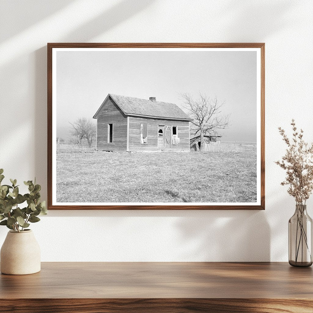 Abandoned House on Charles Barnhard Farm January 1937 - Available at KNOWOL