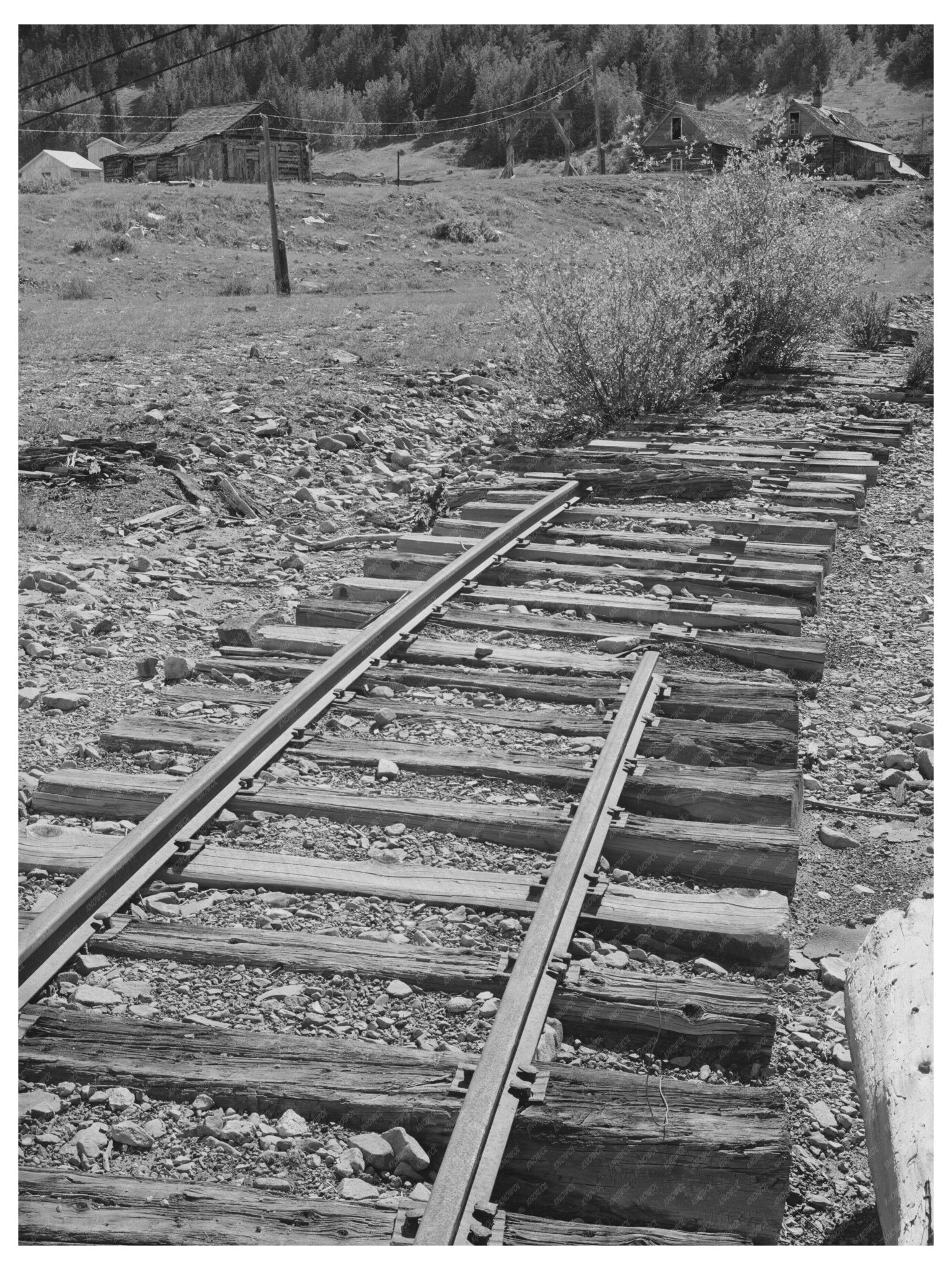 Abandoned Railroad Tracks to Deserted Mine San Juan County 1940 - Available at KNOWOL
