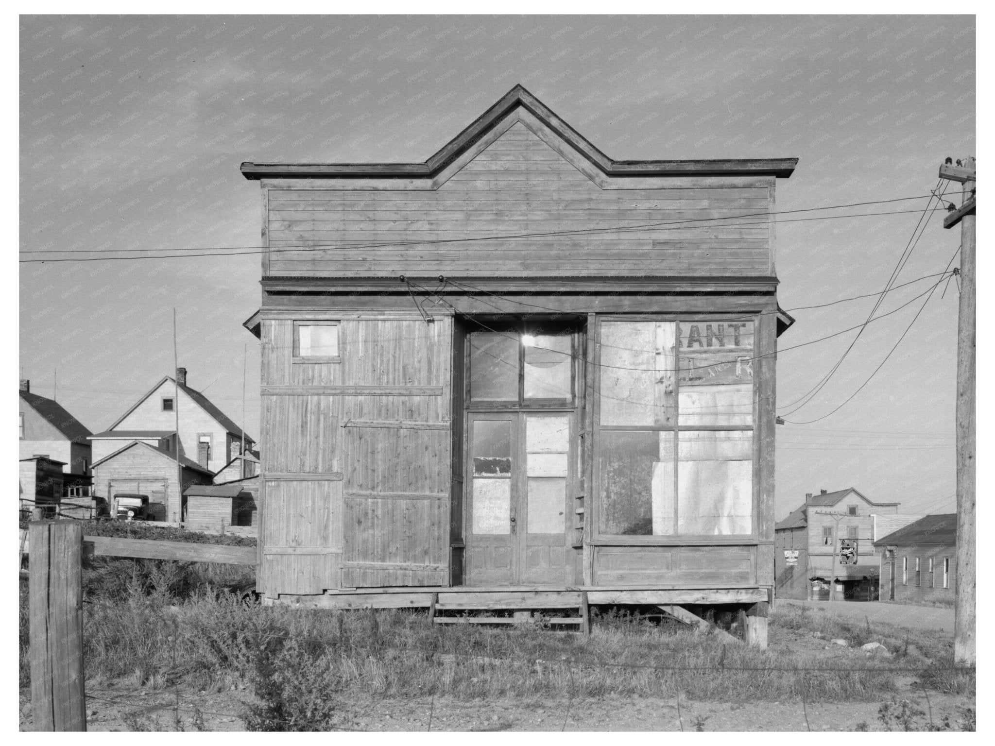 Abandoned Saloon in Winton Minnesota August 1937 - Available at KNOWOL