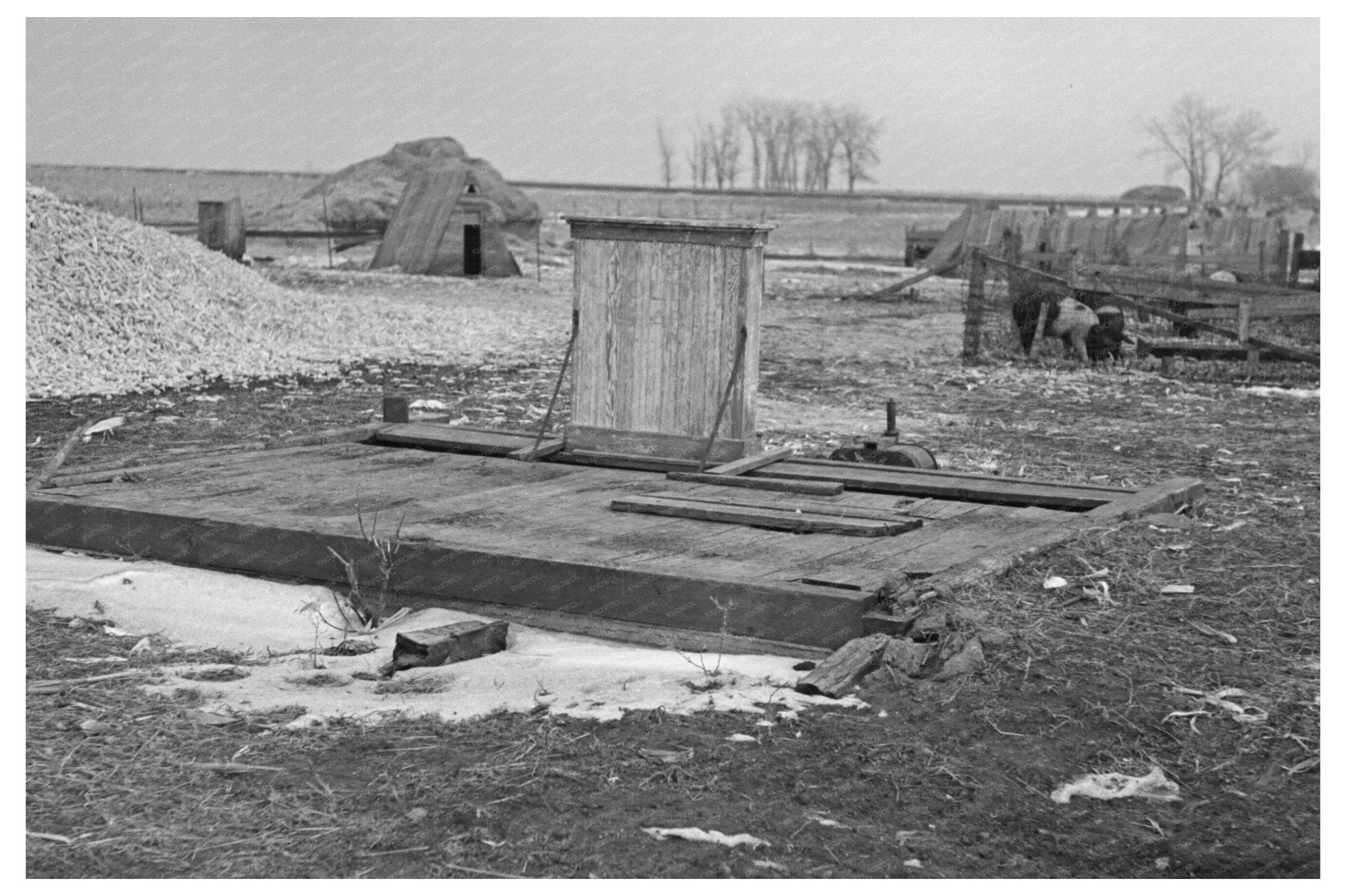 Abandoned Scales on Iowa Farm December 1936 - Available at KNOWOL