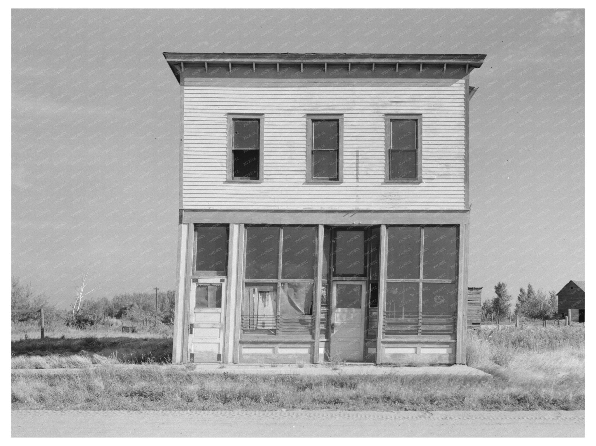Abandoned Store in Gemmel Minnesota 1937 - Available at KNOWOL