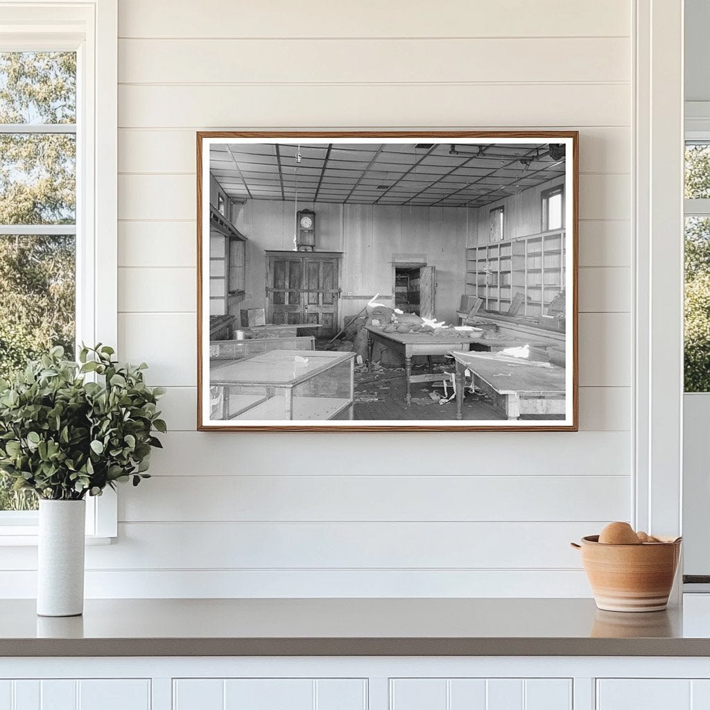 Abandoned Store Interior in Babbitt Minnesota 1937 - Available at KNOWOL