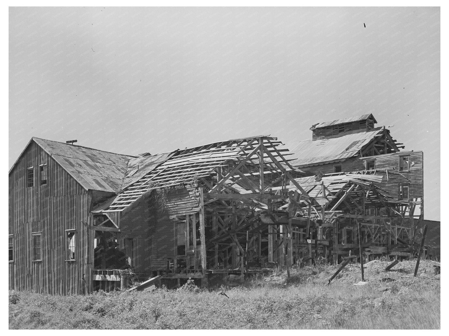 Abandoned Sugar Mill in Gibson Louisiana 1938 - Available at KNOWOL