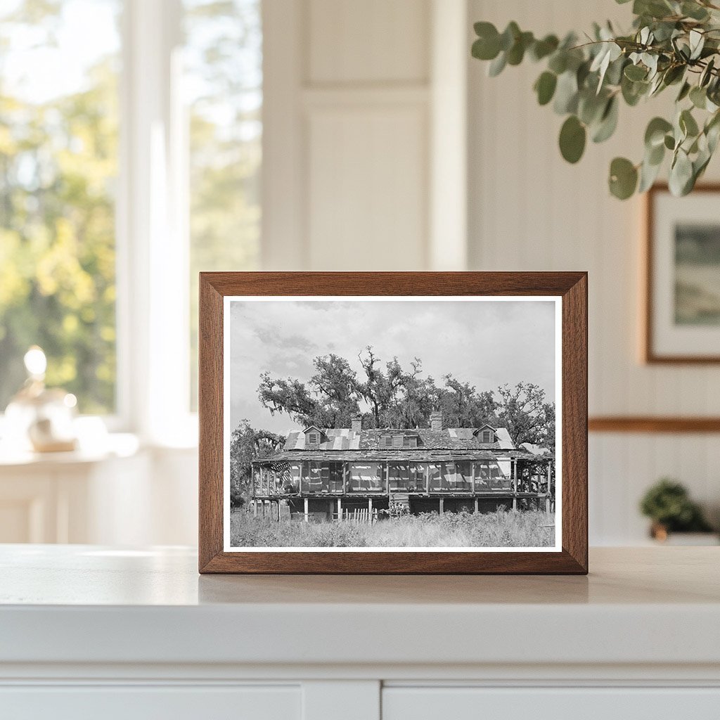 Abandoned Trepagnier Plantation House Louisiana 1944 - Available at KNOWOL