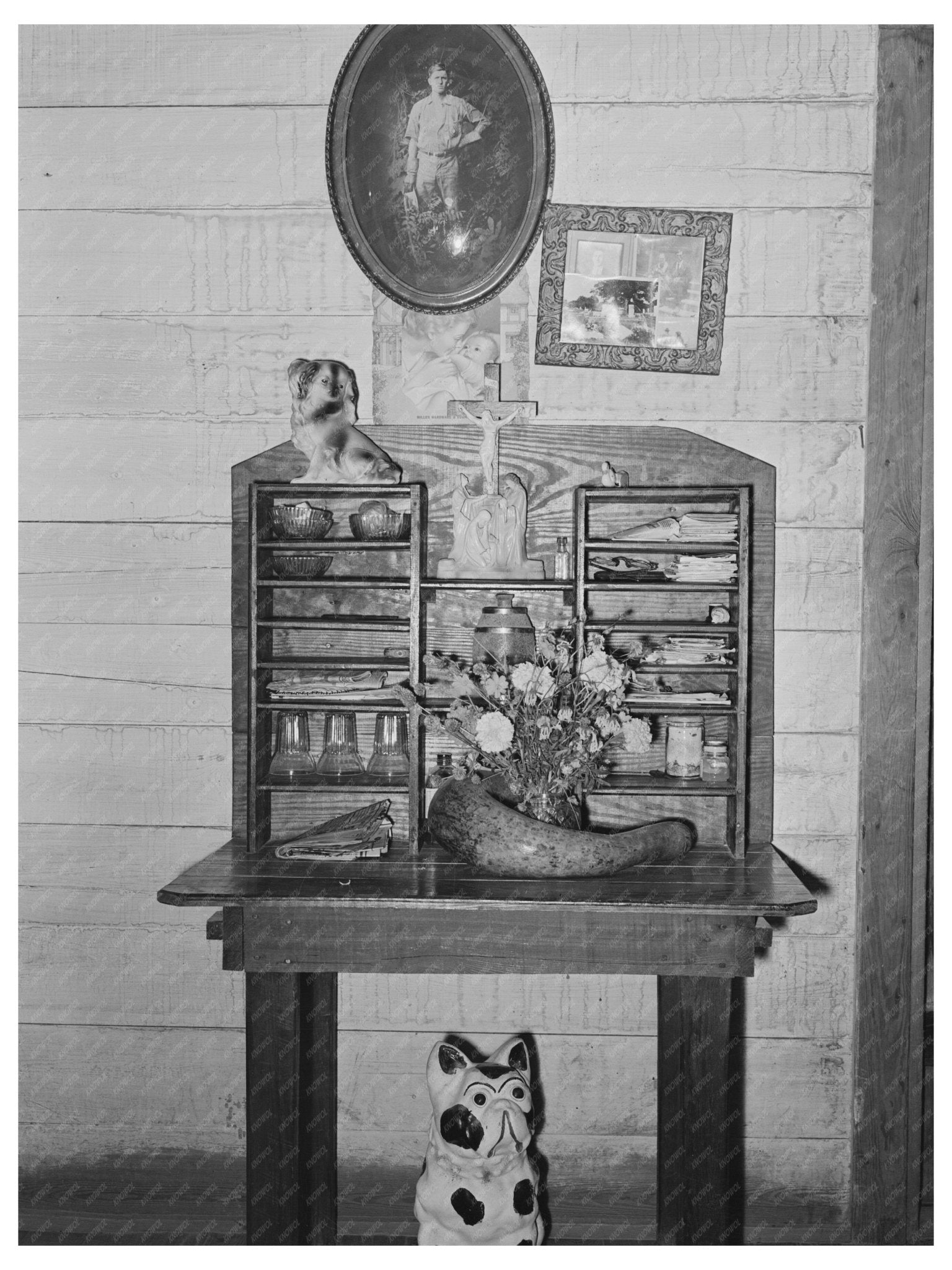 Acadian Family Home Desk Breaux Bridge Louisiana 1938 - Available at KNOWOL