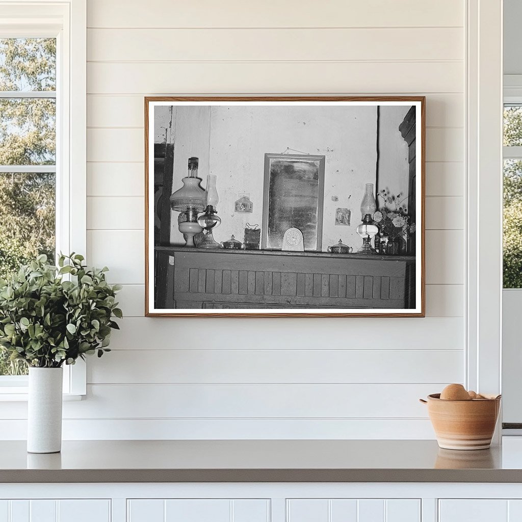 Acadian Home Fireplace Breaux Bridge Louisiana 1938 - Available at KNOWOL