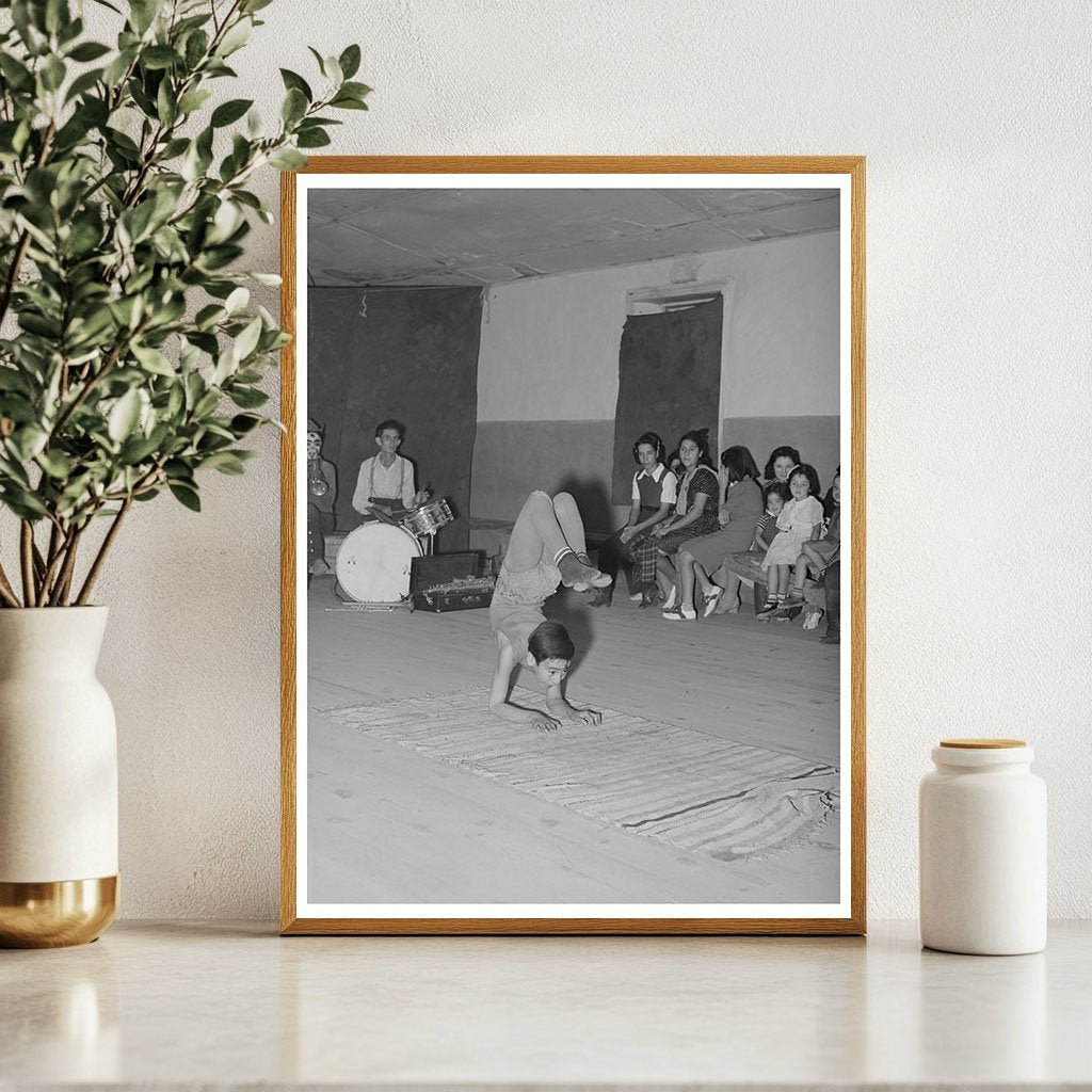 Acrobat at Spanish - American Show in Penasco 1940 - Available at KNOWOL