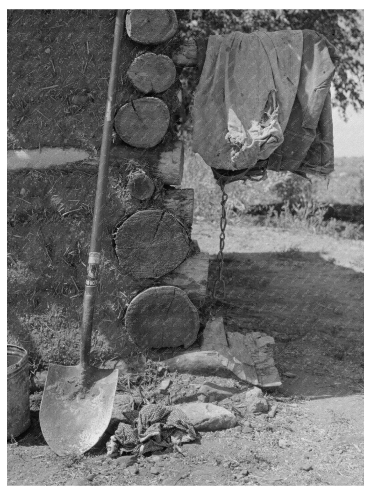 Adobe House Corner in Taos County New Mexico 1939 - Available at KNOWOL
