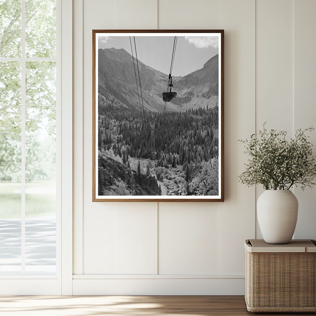 Aerial Tram for Ore Transport in San Juan County 1940 - Available at KNOWOL