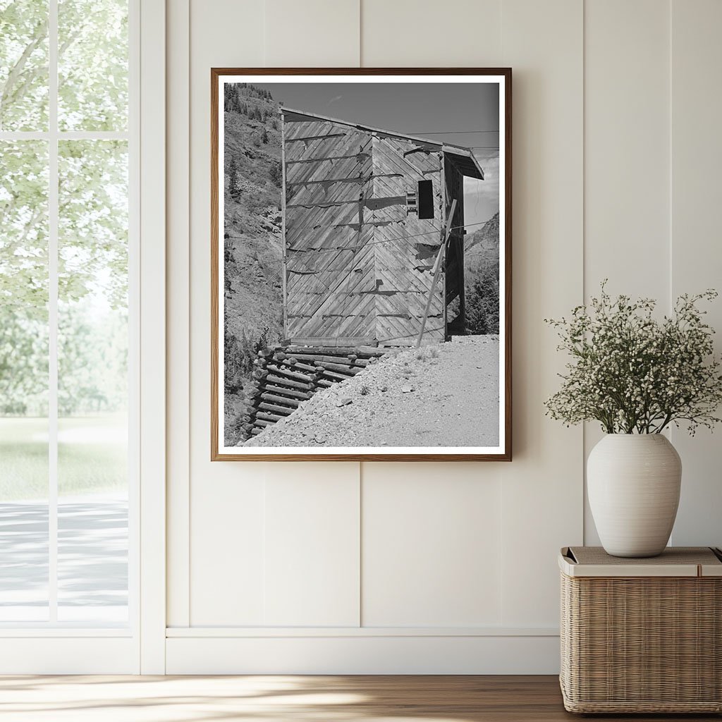 Aerial Tram Tower at Abandoned Gold Mine Ouray County 1940 - Available at KNOWOL