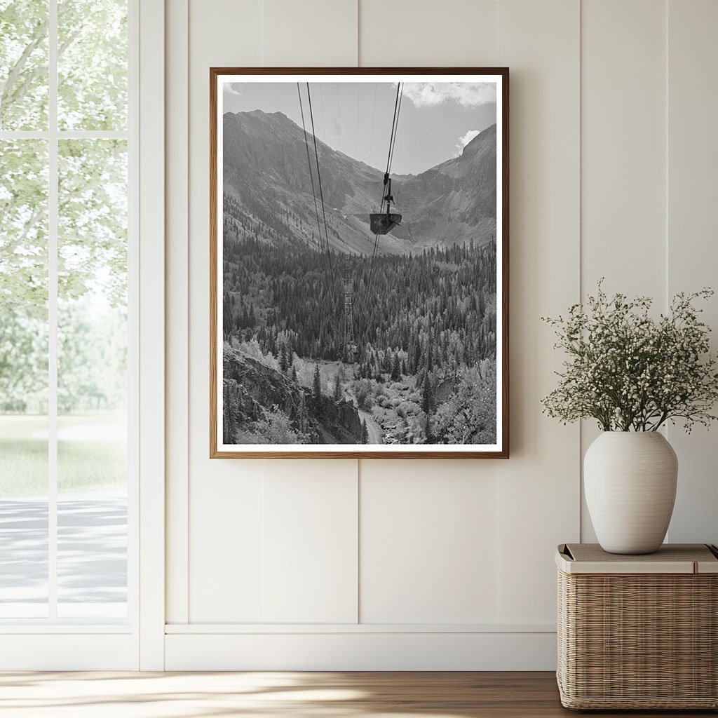 Aerial Tramway Transporting Ore in San Juan County 1940 - Available at KNOWOL