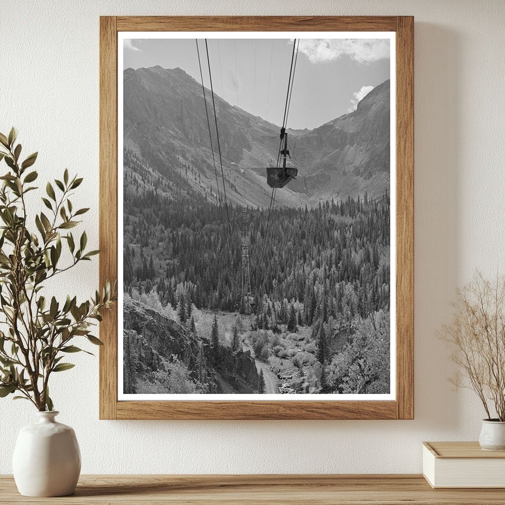 Aerial Tramway Transporting Ore in San Juan County 1940 - Available at KNOWOL