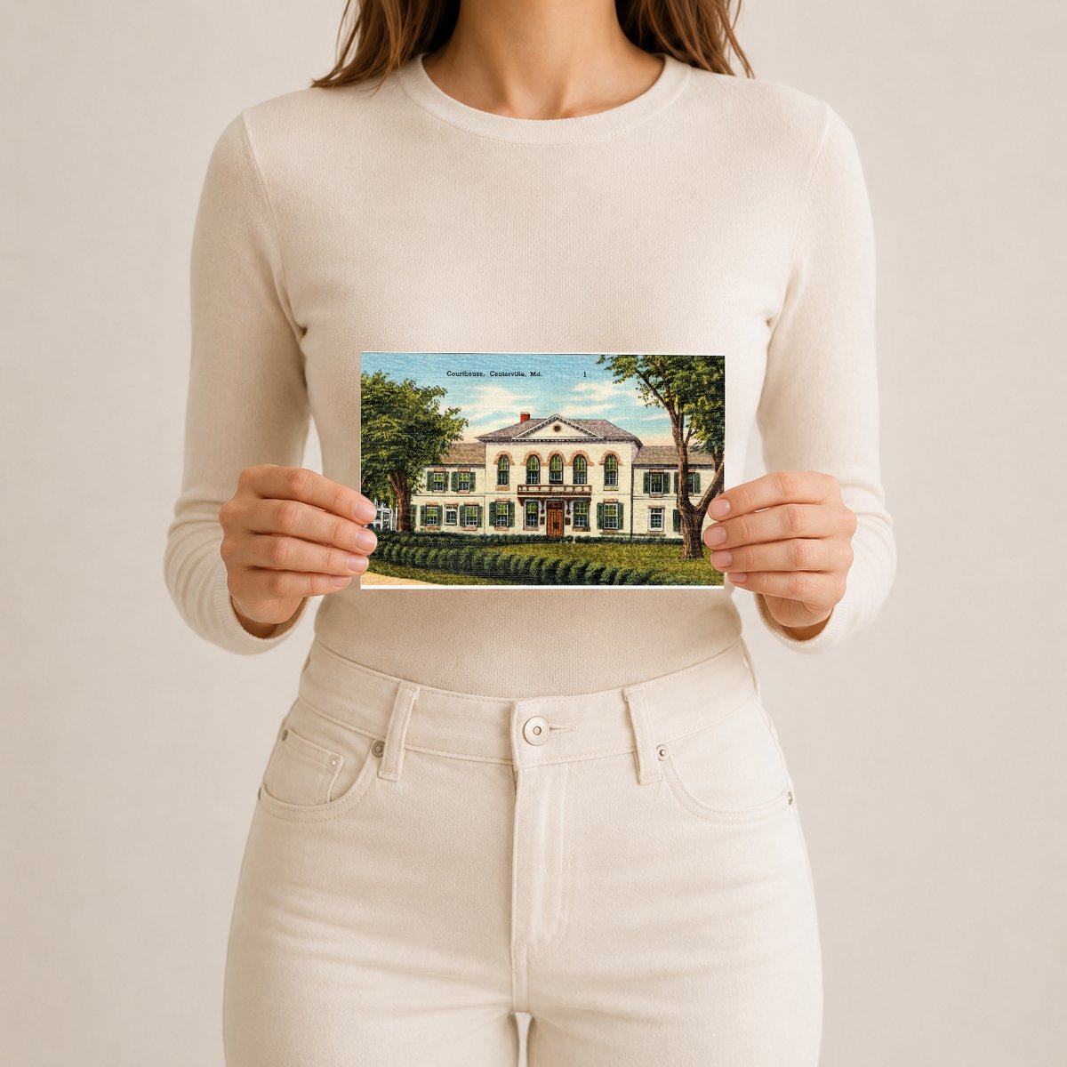 Courthouse, Centerville, MD — Vintage Maryland Postcard