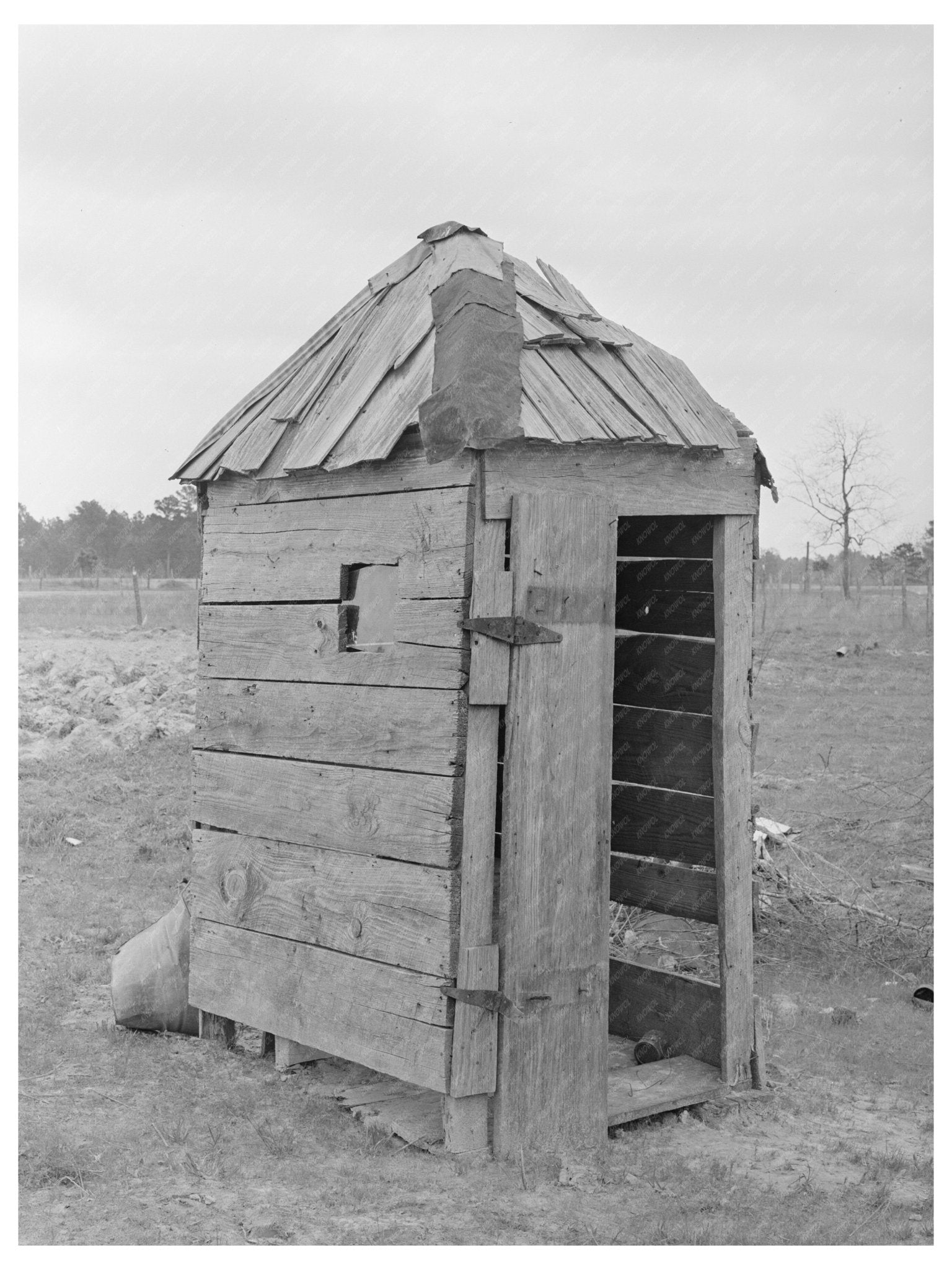 African American Sharecropper Privy Marshall Texas 1939 - Available at KNOWOL