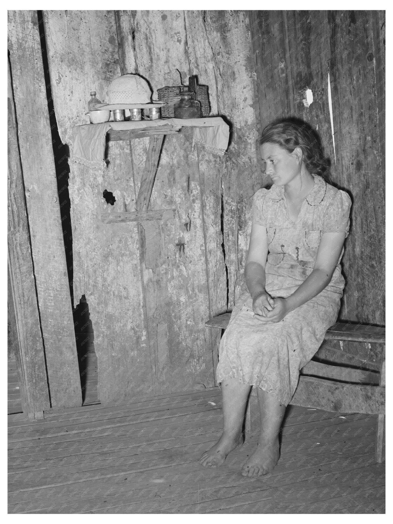 Agricultural Laborer in Oklahoma Home June 1939 - Available at KNOWOL